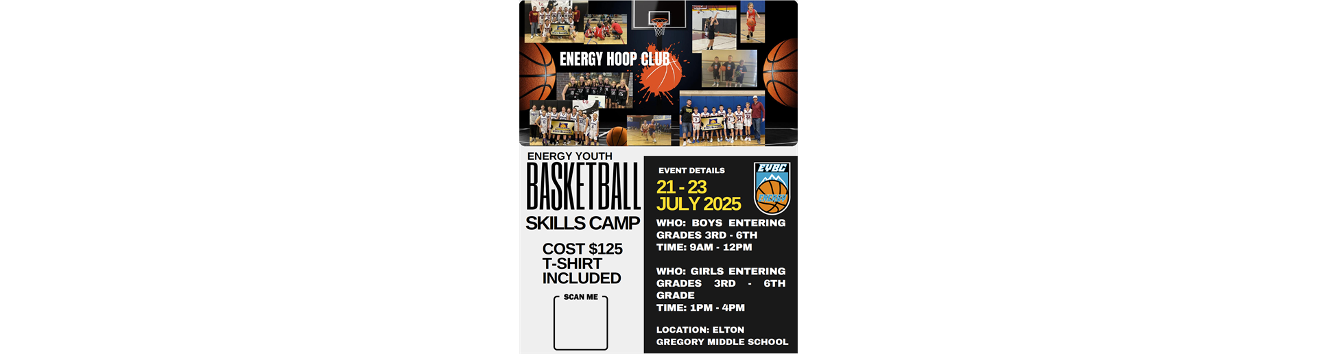 2025 Energy Youth Basketball Skills Camp