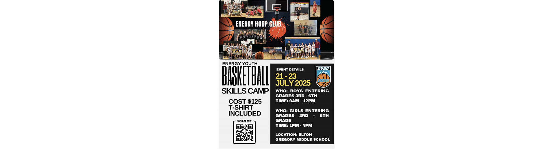 2025 Energy Youth Basketball Skills Camp