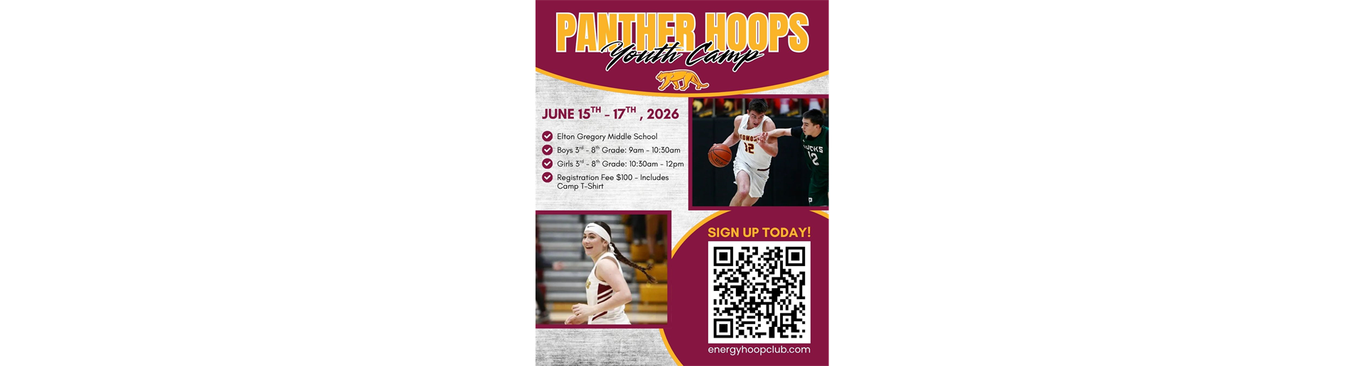Redmond Panthers Summer Basketball Camp!
