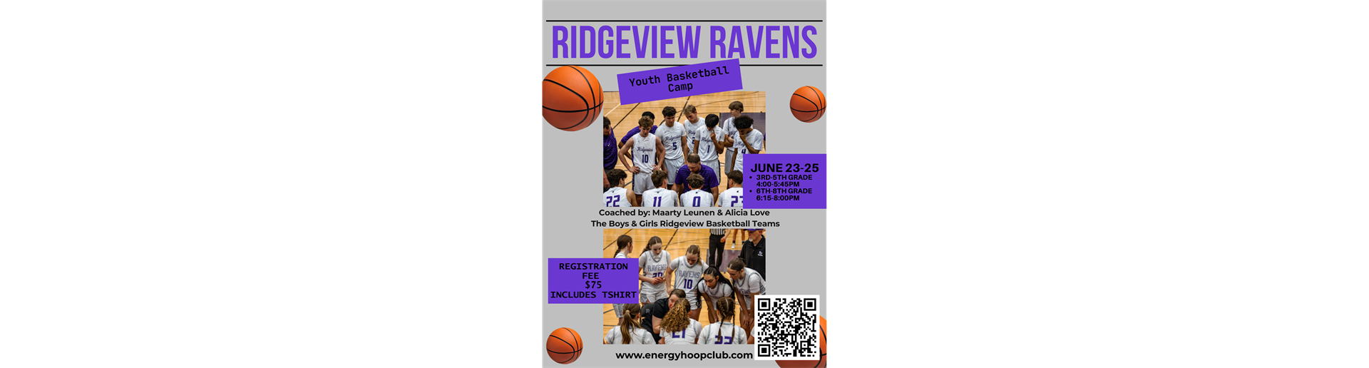 Ridgeview Ravens Youth Basketball Camp